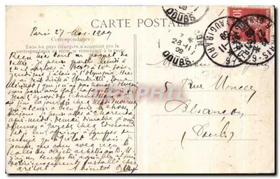 PARIS — Panorama, vista de la Iglesia de San Gervasio — Editor n° 4073 — Reverso