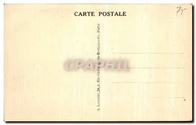 Paris - O Velho Montmartre — editor TY, n° 134 — Verso