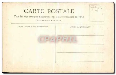 Stara pocztówka Paris Collection Petit Journal Place de la République — Rewers