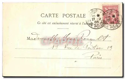 Paris - O Jardim das Tuileries e a rue de Rivoli — editor L. Vaugour, n° 250 — Verso