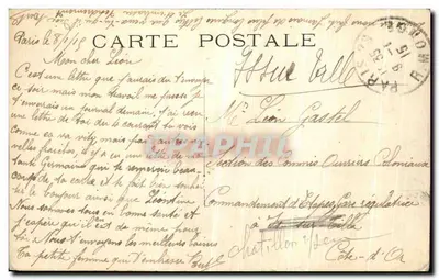 Parijs — Hotel Terminus & Rue Saint Lazare — Jules Séeberger — Achterkant