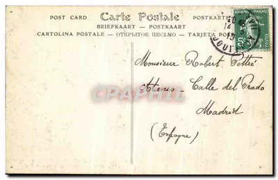 Paris — A Grande Cheia do Rio Sena (Janeiro de 1910) — Barragem Estabelecida na Avenida Haussmann — Verso