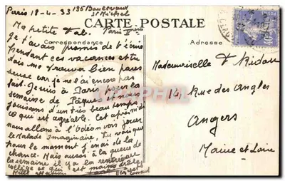 Paris — Kirche Saint-Julien-le-Pauvre — Edition Autié — Rückseite