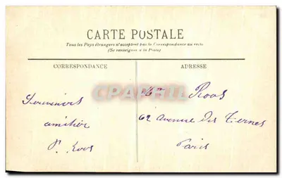 Fontainebleau — O Palácio. — Quarto de dormir de Napoleão I — P. R. 55 — Verso