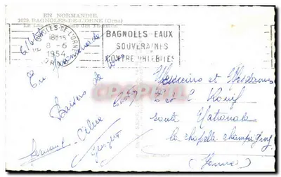 Jezioro i Kasyno Théâmes — Bagnolles-de-l'Orne — Greff — Rewers