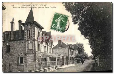 Bagnolles-de-l'Orne — Trasa do Tessé-la-Madeleine, pensjon Léon Cordier — wydawca nieznany, nr 138