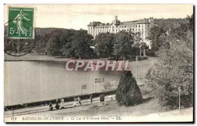 Bagnoles-de-l'Orne — Jezioro i Wielki Hotel — LL. nr 112