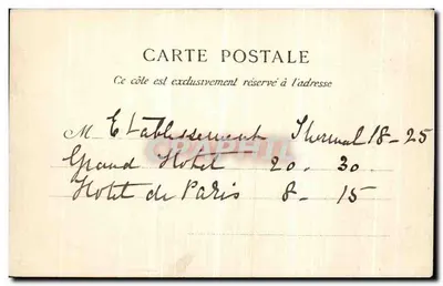 Bagnoles-de-l'Orne — Grand Hôtel i Hôtel de Paris — Normandia — Rewers