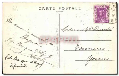 Bagnolles-de-l'Orne — Die Dante-Allee — Verlag A. Dupay, Nr. 13 — Rückseite