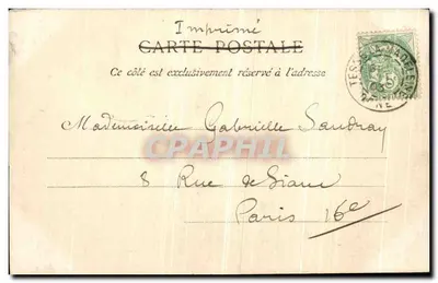 Bagnolles-de-l'Orne — Entrada do Estabelecimento Termal Avenida do Dante — Mercier — Verso