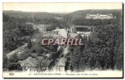 Bagnoles-de-l'Orne — Panorama z Roc au Chien — Wydawca CFD, n°93