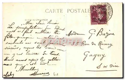 La Ferté-Macé (Orne) — Katedra — Widok Panoramiczny — Normandia — Rewers