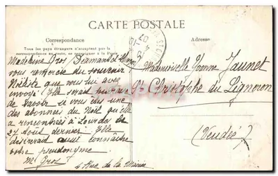 A Normandia — Arredores de Alençon — Castelo da Cuselière — Mina Vve Arnaes, a ilha, Alençon — Verso