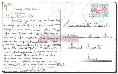 Zaney (Orne) — Vista Geral — Photo Véritable — Verso