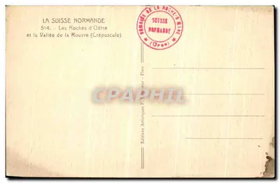 Les Roches d'Oître — Vale da Rouvre (Crepúsculo) — P. Levassœur — Verso
