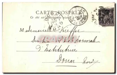 Saint-Omer — Portale di Notre-Dame — B.F., Parigi — Verso