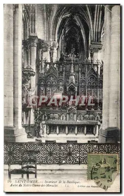 Saint-Omer — Interior da Basílica. Altar de Nossa Senhora dos Milagres — Edição das Nouvailles
