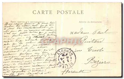 Ruínas de Saint-Bertin e da Abadia — Saint-Omer — B. F. PARIS 20 — Verso