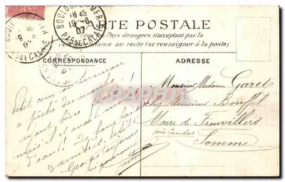 Wimereux — Grande tempestade na Rochette — E.B. 118 — Verso