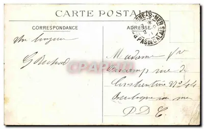 Hardelot — O Castelo — editor desconhecido, número de série não visível — Verso