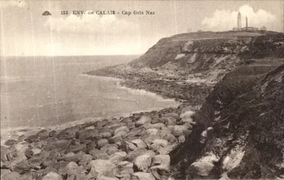 Cap Gris Nez — vista do farol e das falésias — série 152