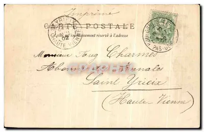 Boulogne-sur-Mer — La Porte des Dunes — éditeur V.P. n° 5-C — Verso