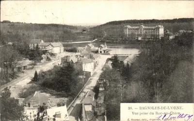 Bagnoles-de-l'Orne — widok z Roc-au-Chien — E. Roussel, wyd., Argentan — Chiche D.