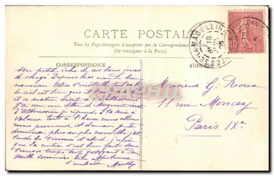 Bagnoles-de-l'Orne — widok z Roc-au-Chien — E. Roussel, wyd., Argentan — Chiche D. — Rewers