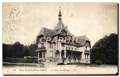 Stara pocztówka Bagnoles De L Orne Le Gue aux Biches