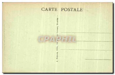 Sées (Orne) — Katedra widziana z Viviera — J. Nozais, Nantes — Rewers
