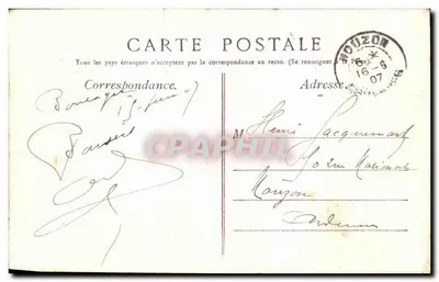 Boulogne-sur-Mer — Jardin du Casino — éditeur anonyme, n° 20 — Verso
