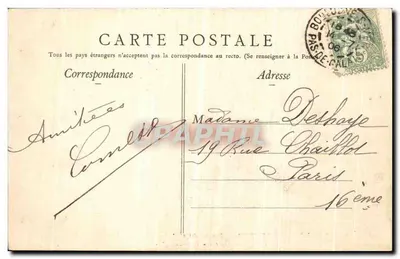 Boulogne-sur-Mer — Porta di Calais — Edizione Galeries des « Deux-Passages » — Verso