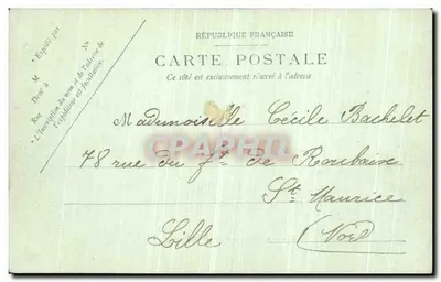 Boulogne-sur-Mer — El Casino, la Playa y las Diques — LL. — Reverso