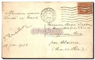 Boulogne-sur-Mer — Vista tirada do Calvário — Editor J. Aubidin, n° 211 — Verso