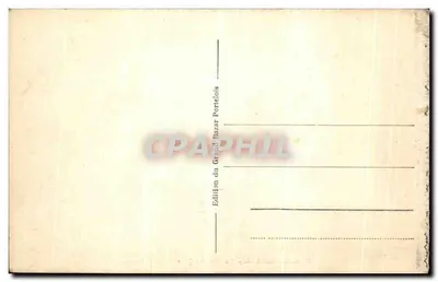 Le Portel — La Mer un día de mal tiempo — Edición del Gran Bazar Portelois n°5001 — Reverso