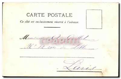 Le Portel — Les Rochers et la Plage — Cuvilier, fot. Boulogne-s.-Mer. n° B.B. 200 — Verso