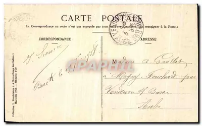 Berck-Plage - Cottages des Dunes — wydawca L. Courdanson, seria 'Notre-Dame des Sables' — Rewers