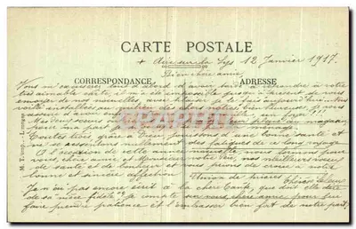 AIRE-SUR-LA-LYS — Ulica i Zamek Świętego Piotra — A. Léquiem, impr. — Rewers