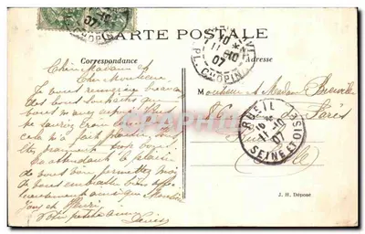 Palais de l'Exposition — Paris — éditeur Paris 1a, n° 107 — Verso