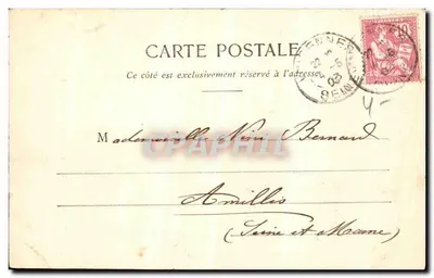 Parigi - Chiesa della Trinità — Cartolina d'epoca n°105, edita da una tipografia parigina — Verso