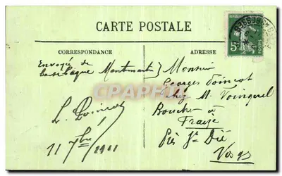 Paris — O Monumento do Cavaleiro da Barre — LL. n° 1220 — Verso
