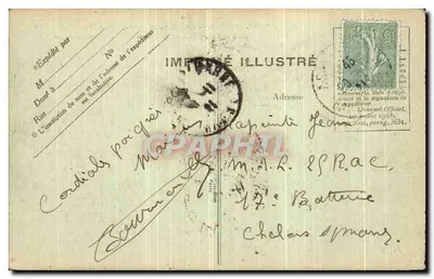 PARYŻ — Boulevards, widziane z Madeleine — Wydawca: IMPRIMERIE ILLUSTRÉ, nr 4021 — Rewers