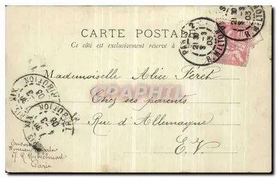 Ponte de Tijolos das Buttes-Chaumont — Paris — B.F. Paris n°130 — Verso