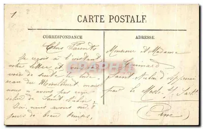 Inundações de Paris (Janeiro 1910) — Na Estação Saint-Lazare — edit. LL. n° 2087 — Verso
