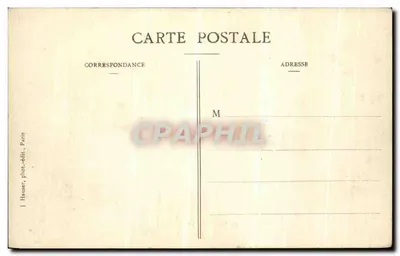 The Flood of the Seine (January 1910) — An Improvised Raft in a Garden of the Rue Van Loo — J.H. — Back