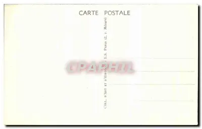 Velho Paris — Fonte da Egípcia, 42 Rue de Sèvres — Estátua de Géchter — Verso