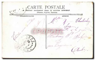 Cartolina d'epoca Parigi Il Grande Palazzo Visto dai Champs Elysees — Verso