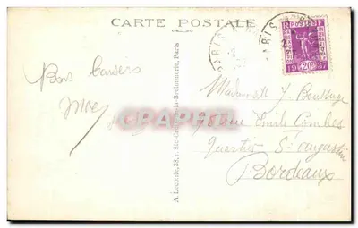 Paris - Das Palais du Luxembourg und die Gärten — A.L. n° 405 — Rückseite