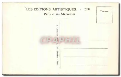 PARIS — Panorama z Arki Triumfu w kierunku Avenues Hoche (na prawo) i Friedland (na lewo) — LIP — Rewers