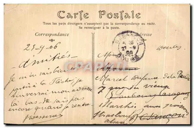 PARIS — Perspektywa bulwary Pasteura — wydawca Mouanier, nr 984 — Rewers